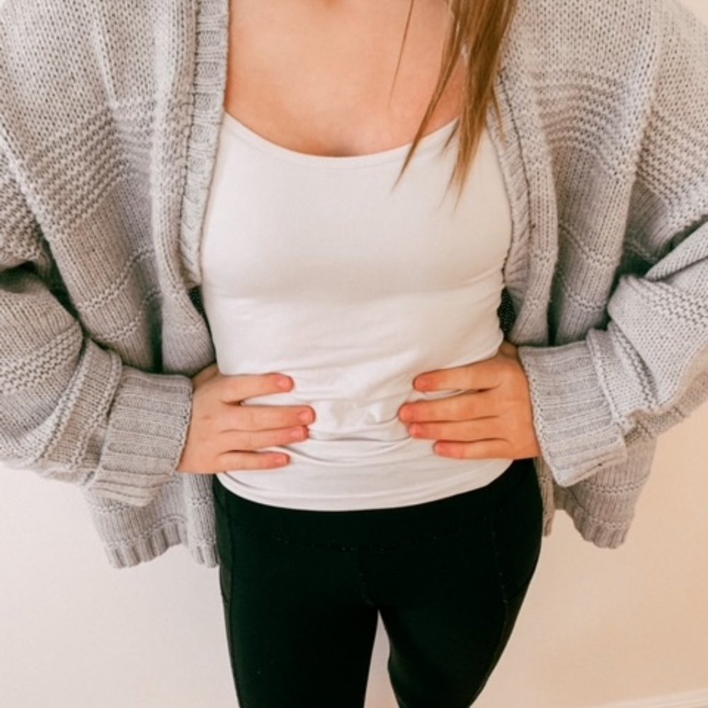 francesca's harper knit open front cardigan